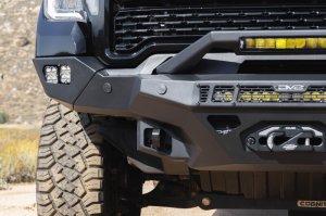 GMC Sierra 2500 Front Bumper - DV8 Offroad - Spec Series - Micro-texture black powder coat with satin black accents - `20-`23